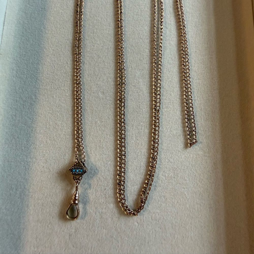 Gold Filled Victorian Slider Necklace